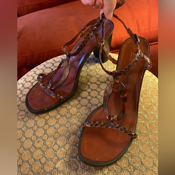 Enzo Angiolini tortoise Deco Sandal Size 7.5 - Picture 4 of 4